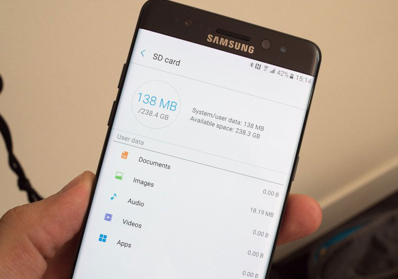 Những điều cần biết về thẻ nhớ microSD Samsung Galaxy Note 7