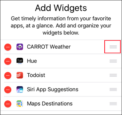 Cách sắp xếp lại widget ở Lockscreen trên iOS 10