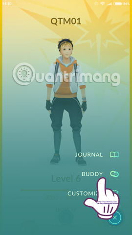 Đi dạo cùng Pokemon với tính năng Buddy Pokemon