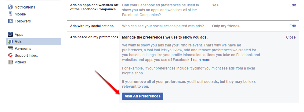 Đây là cách lựa chọn loại quảng cáo Facebook hiển thị trên Facebook của bạn
