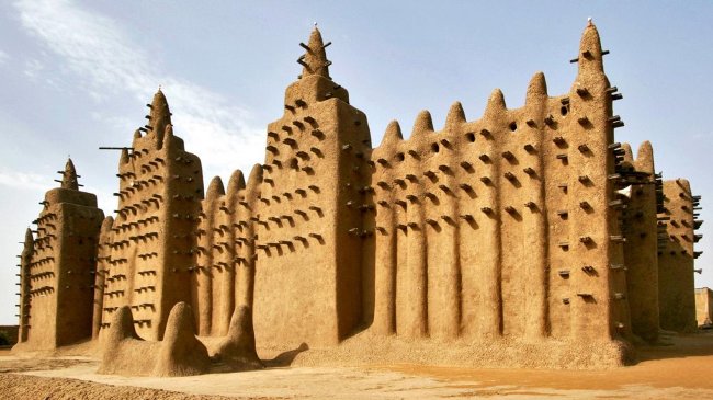 Nhà thờ Hồi giáo lớn (Great Mosque) ở Djenné, Mali