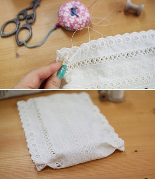 Khâu đáy của túi thơm Khâu đáy của túi thơm