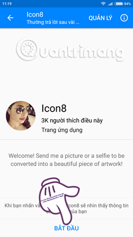 Chụp ảnh "tự sướng" phong cách hội họa trên Facebook Messenger