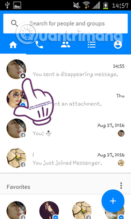 tin nhắn tự hủy trên Facebook Messenger