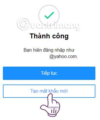 khôi phục tài khoản Yahoo