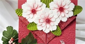 Khéo tay làm thiệp hoa nổi 3D tuyệt đẹp cho ngày 20 – 10
