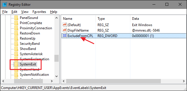 kích đúp chuột vào value có tên ExcludeFromCPL  kích đúp chuột vào value có tên ExcludeFromCPL