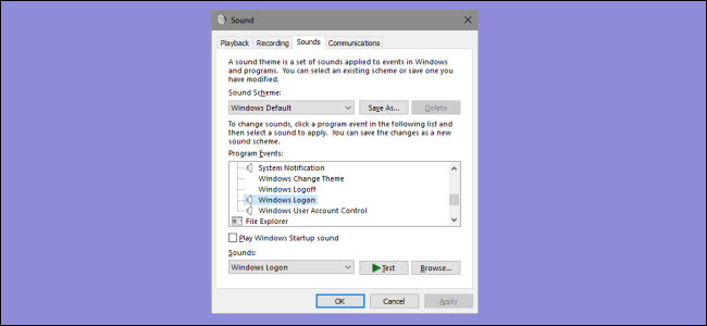 Tùy chọn đổi âm thanh khởi động trên Windows 10