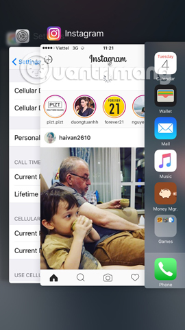 Làm sao khi "văng" khỏi ứng dụng đột ngột trên iOS 10?