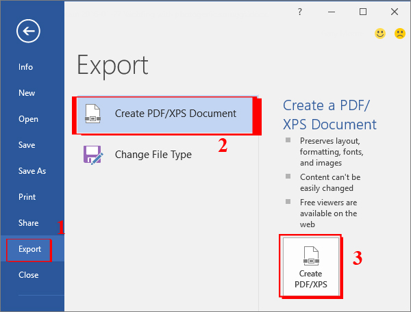 Cách chuyển đổi tài liệu Word sang PDF
