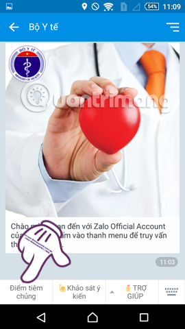 Sử dụng Zalo hiệu quả hơn với 4 dịch vụ cung cấp thông tin