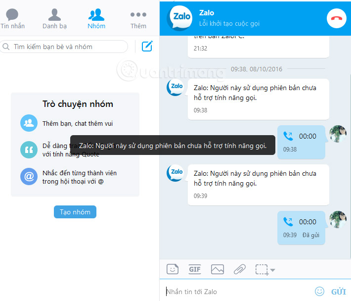 Tổ hợp những phím tắt trên Zalo phiên bản máy tính