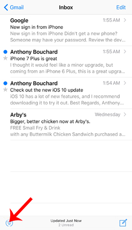 Cách tăng tốc độ tìm kiếm email trên iOS 10