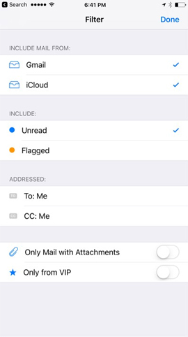 Cách tăng tốc độ tìm kiếm email trên iOS 10