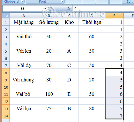 Hướng dẫn thêm dòng trống xen kẽ trong Microsoft Excel