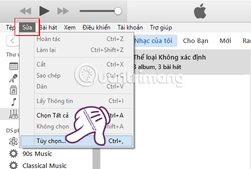 Chỉnh sửa  iTunes Media