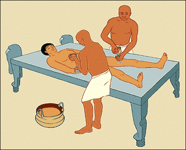 Sau 40 ngày, những người thợ sẽ dùng nước sông Nile để rửa thi thể. 