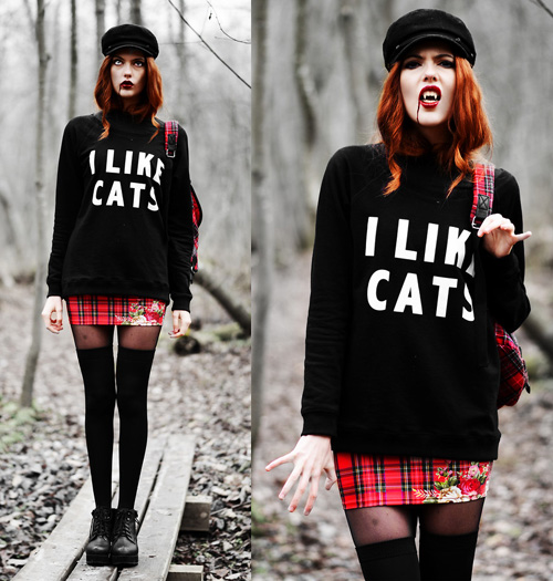 Bạn sẽ là nàng ma cà rồng xinh đẹp và nổi bật với bộ trang phục này.