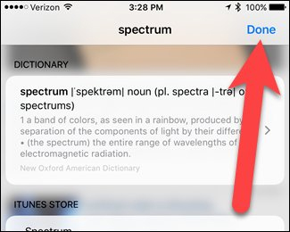 Look Up trên iOS 10 có thể tìm kiếm thông tin nhanh như thế nào?