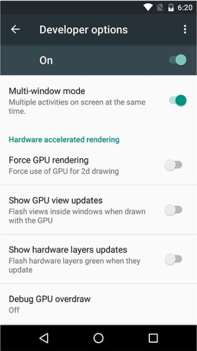 Kích hoạt tính năng Multi Window trên Android 6.0