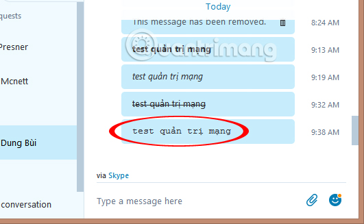 Hướng dẫn cách viết chữ tạo kiểu trên Skype