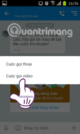 gọi Video call trên Zalo