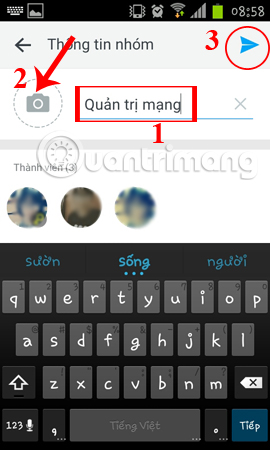 Tạo nhóm chat Zalo