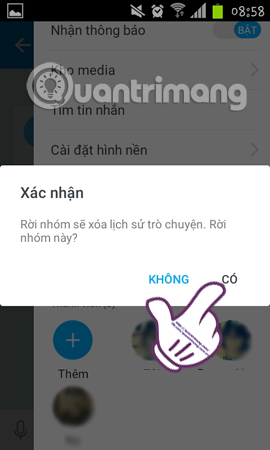 Tạo nhóm chat Zalo