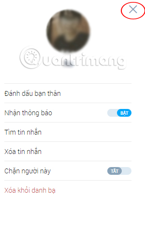 Zalo trên nền web