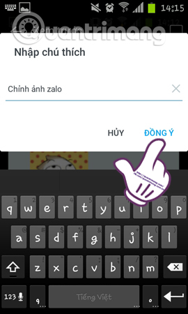 Gửi hình ảnh HD trên Zalo