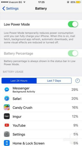 Cách tăng thời lượng dùng pin cho iPhone 7/7 Plus