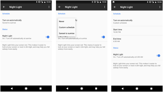 Cách sử dụng tính năng Night Light trên Google Pixel