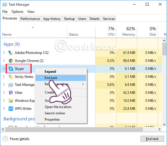 Lỗi không nhận và gửi file trong Skype