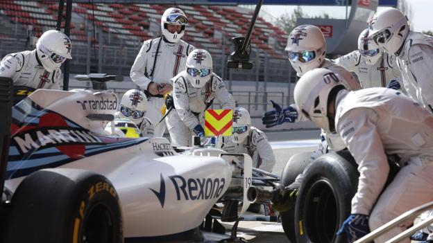 Bảo dưỡng xe trên đường đua 