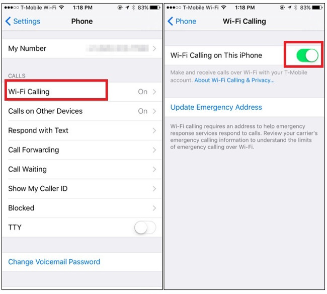 Kích hoạt Wi-Fi Calling trên iOS 10