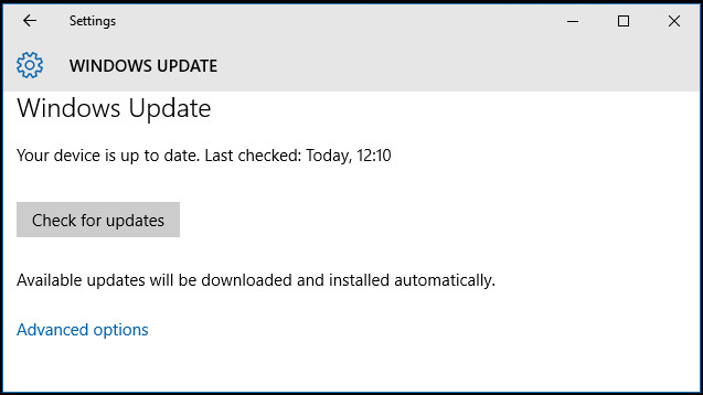 Hướng dẫn tạo shortcut Windows Update trên Windows 10