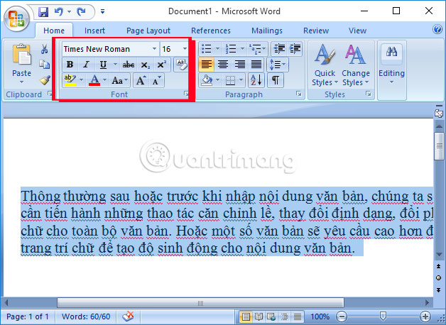 Hướng Dẫn Định Dạng Phông Chữ, Thay Đổi Độ Giãn Và Tạo Chữ Nghệ Thuật Trong  Word