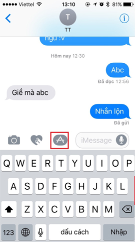 Cách thay đổi font chữ iMessage iOS bằng Custom Message Styles