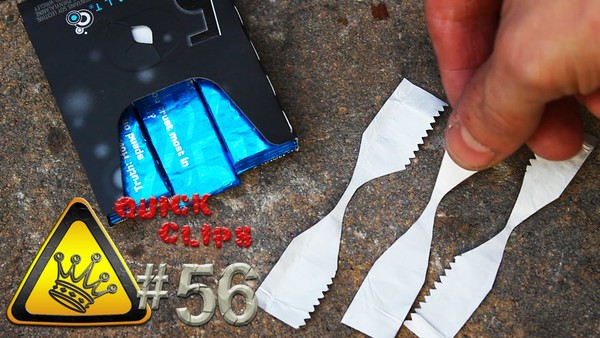 Miếng bọc kẹo cao su và pin
