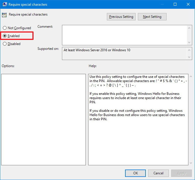 Cấu hình mã PIN "hại não" đăng nhập trên Windows 10