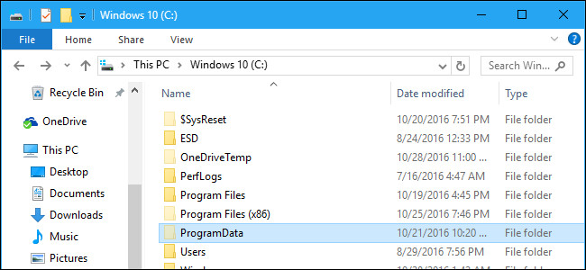 Thư mục ProgramData trên Windows là gì?