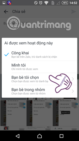 Hướng dẫn thiết lập chế độ riêng tư cho tài khoản Zalo