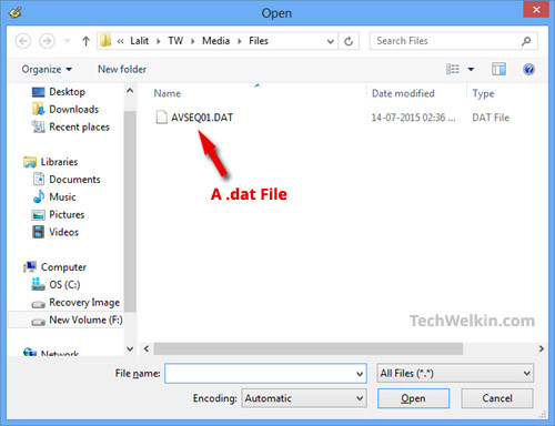 List Làm thế nào để mở và đọc file .DAT?