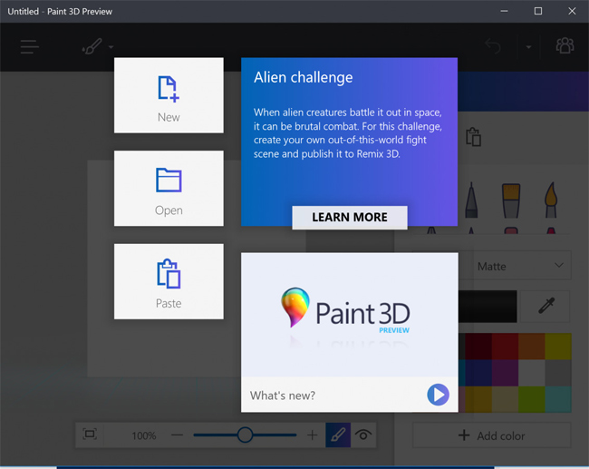 Cách cài đặt Paint 3D Windows 10 không cần Windows Insider Program