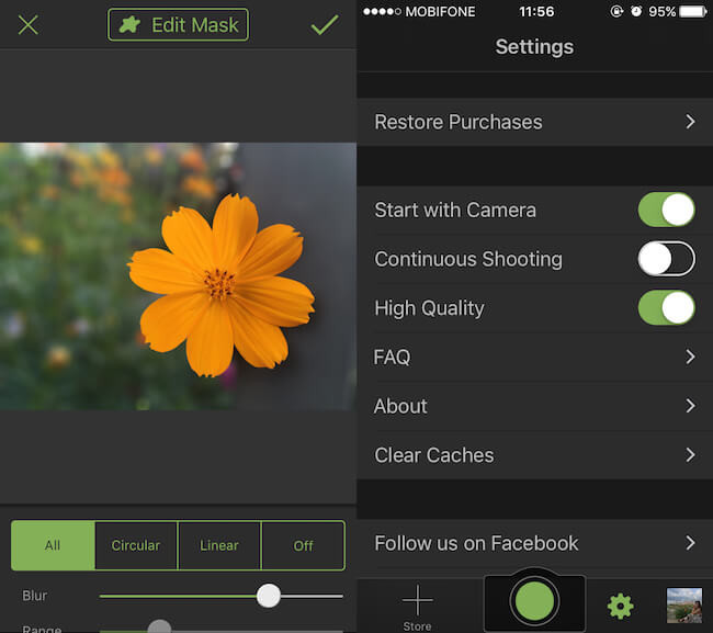 Cài đặt các hiệu ứng để xoá phông tốt nhất 