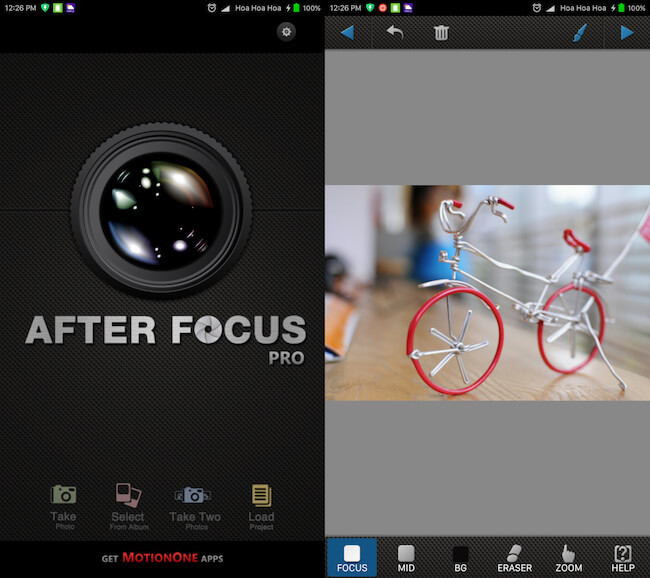 Cài đặt ứng dụng AfterFocus