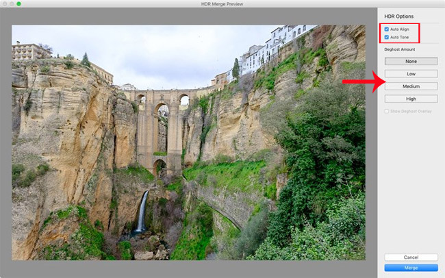 Hướng dẫn cách ghép ảnh HDR trên Lightroom