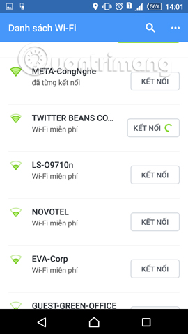 Truy cập WiFi miễn phí với ứng dụng ZiPi Android