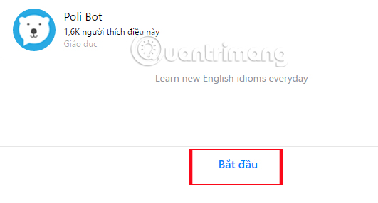 Học thành ngữ tiếng Anh thú vị ngay trên Facebook Messenger