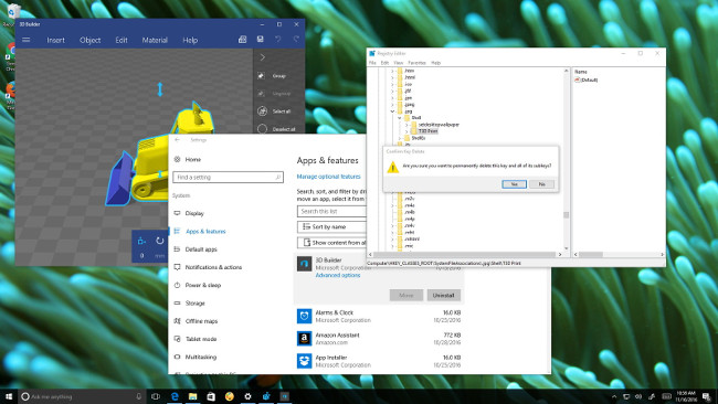 Hướng dẫn gỡ bỏ hoàn toàn ứng dụng 3D Builder trên Windows 10